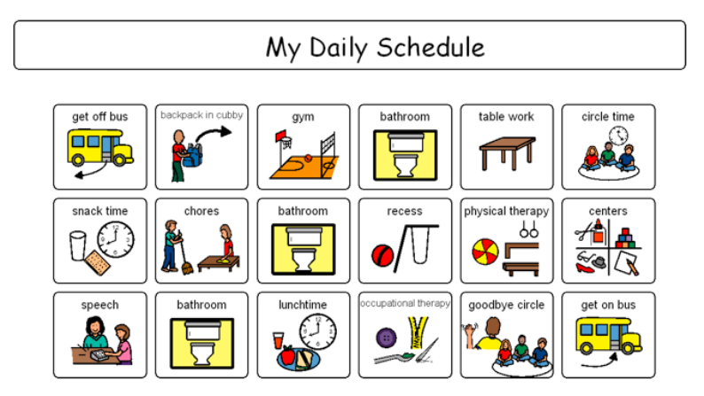 Visual Schedules: Benefits and Tip | Associates in Pediatric Therapy